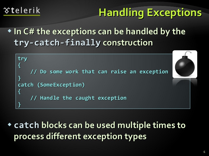 c# - Why try-catch block cannot handle the exception? - Stack Overflow