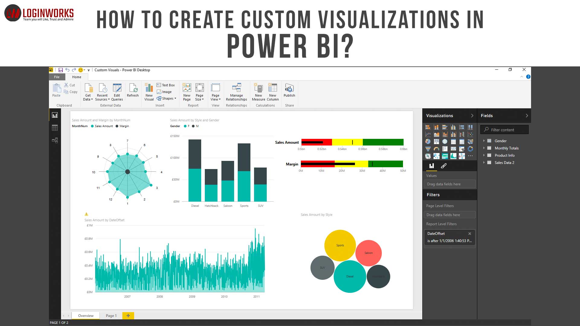 How To Create Custom Visualizations In Power BI - Loginworks